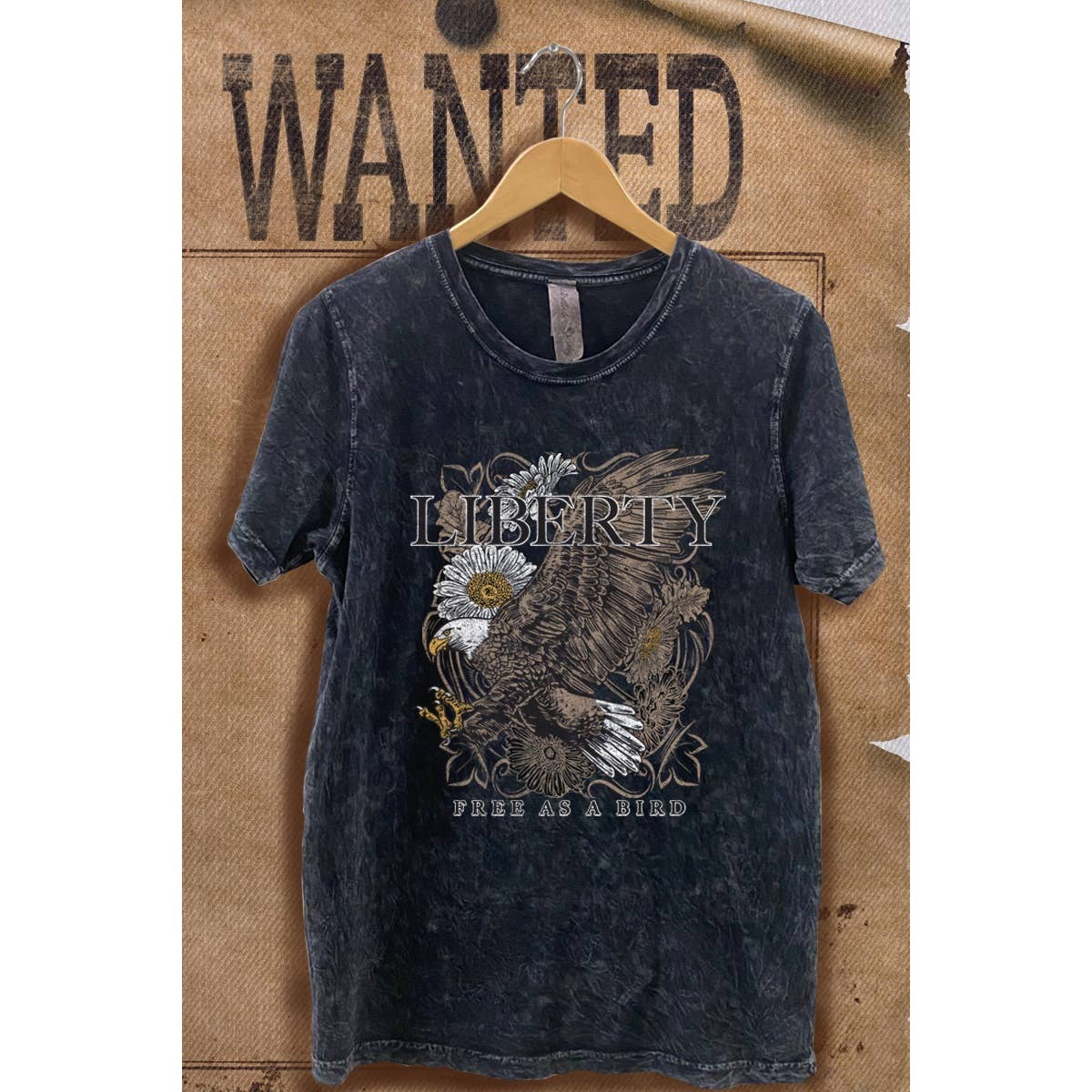 Liberty Free As A Bird Wash Vintage Graphic  Tee