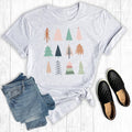 Merry Christmas Trees Graphic Tee