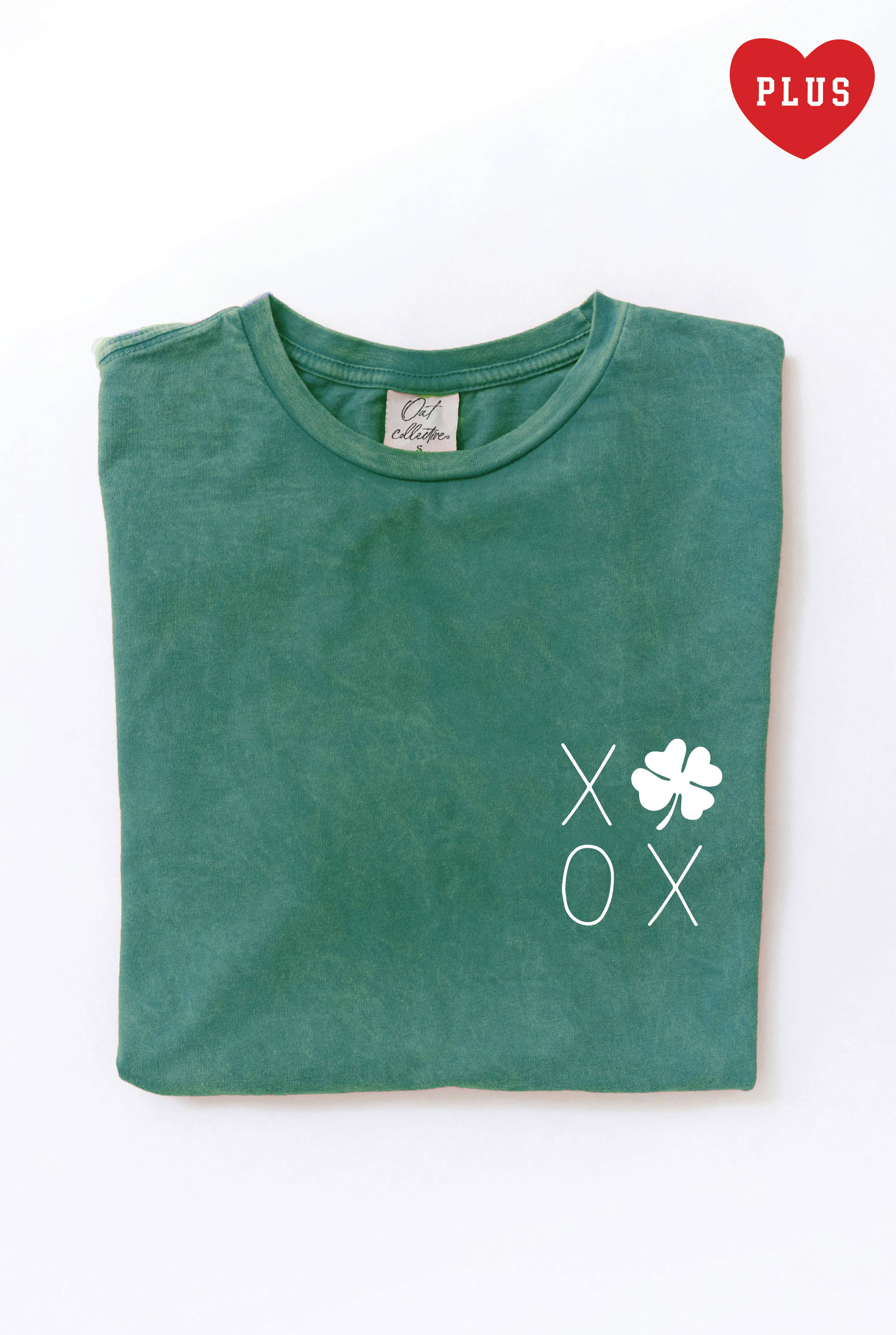 Xoxo Clover Plus Mineral Graphic Top
