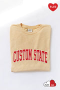 Custom State Puff Plus Mineral Graphic Top