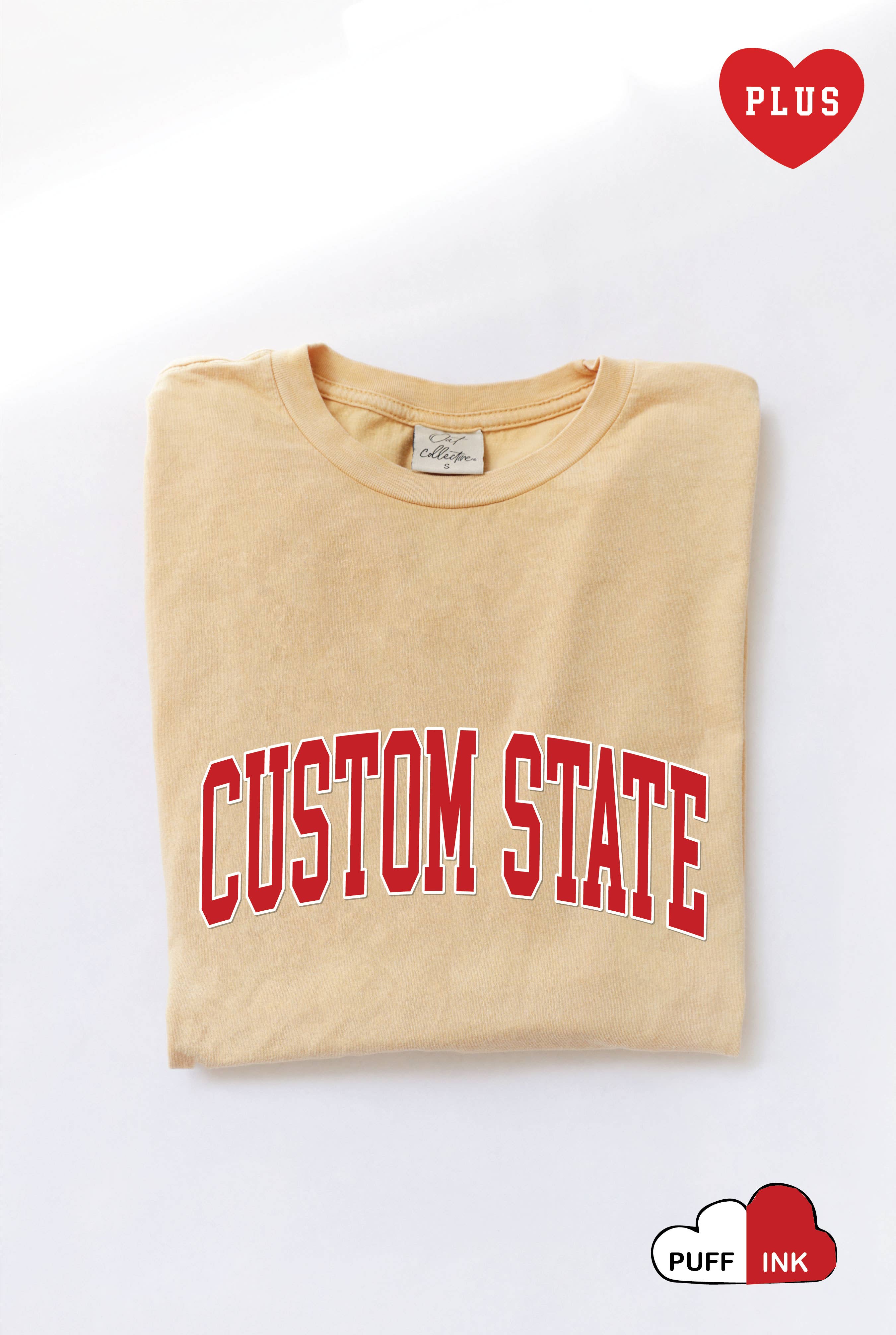 Custom State Puff Plus Mineral Graphic Top