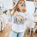 John 14:6 Floral Religious Butterfly Graphic Crewneck