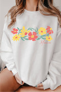 Floral Mama Graphic Brushed Sweatshirts