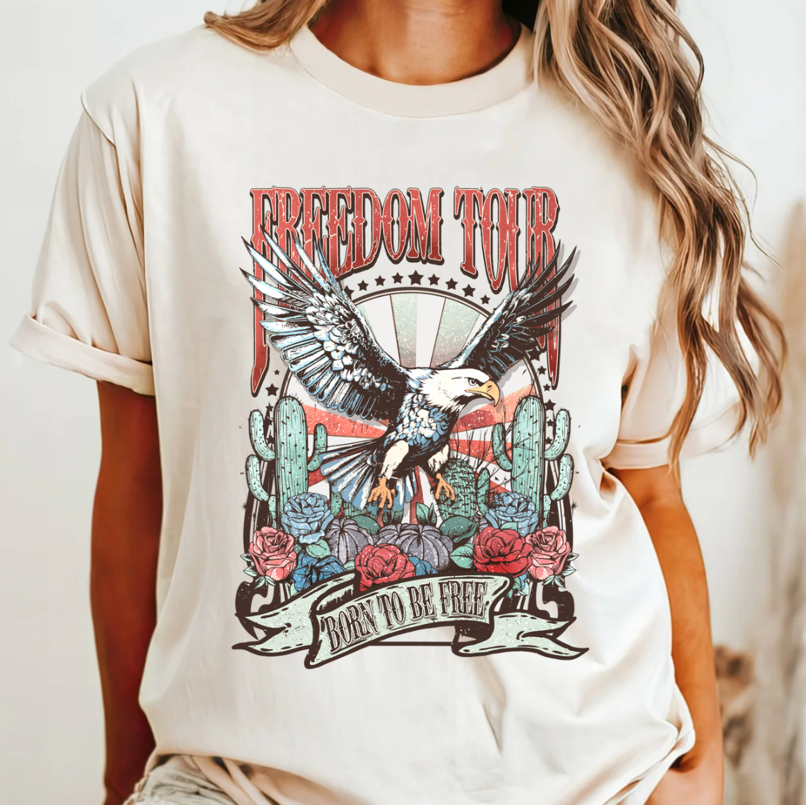 Freedom Tour - Born To Be Free Comfort Color Tee