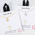 Psalm 118 22 Cross Cz Paved Pendant Necklace
