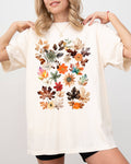 Autumn Pressed Leaves, Nature, Flowers, Botanical Fall Shirt