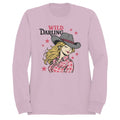 Wild Darling Cowgirl  Women's Sweatshirt Light Pink