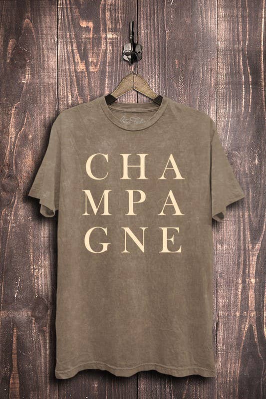 Champagne Graphic Top