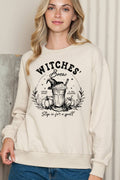 Women Halloween Graphic Print Pullover Sweater Top