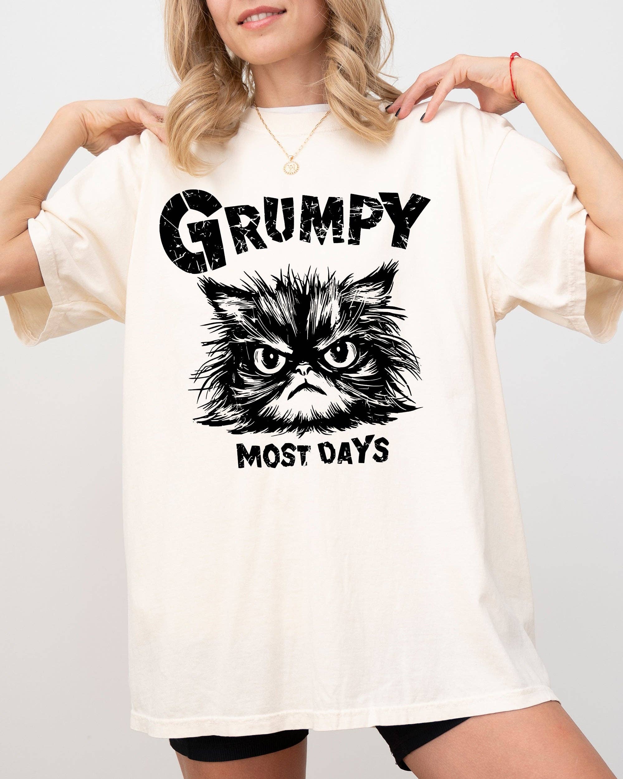 Grumpy Cat, Funny, Snarky, Sarcasm, Grumpy Most Days Shirt