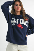 9134GK East Coast Graphic Fleece Pullover