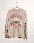 Auburn Tigers Prep Patch Sand Thrifted Sweatshirt