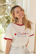 Teach Love Inspire Ringer Graphic Top