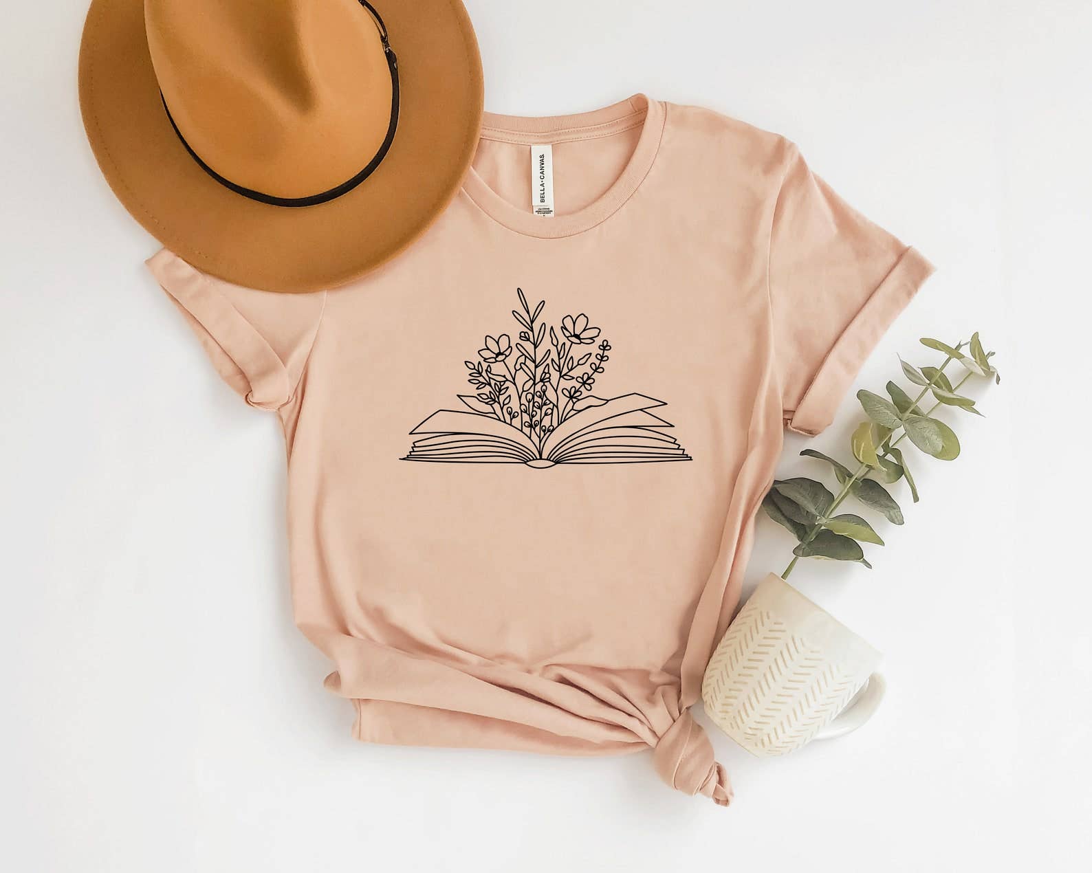 Wildflowers and Book Lover T-Shirt