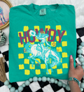 Buckin' Babe Howdy- Comfort Color - Island Green