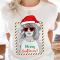 Swiftmas Ts T-Shirt, Taylor Line Art, Swiftie Style Top