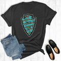 Western Turquoise Leopard Arrowhead Graphic Tee
