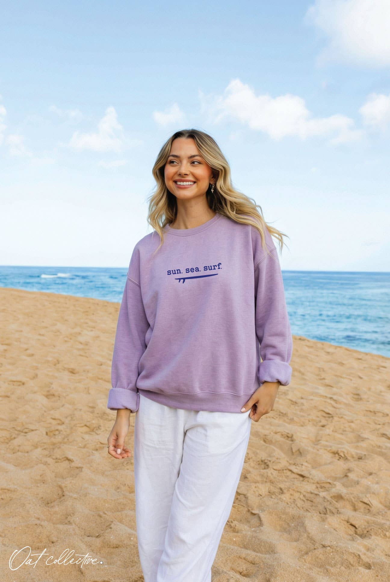 Sun Sea Surf Graphic Sweatshirt