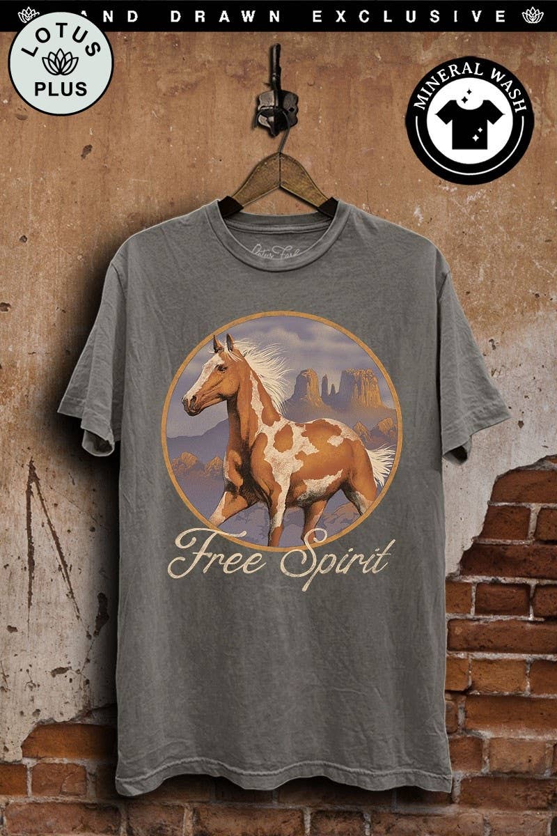Free Spirit Horse Graphic Top