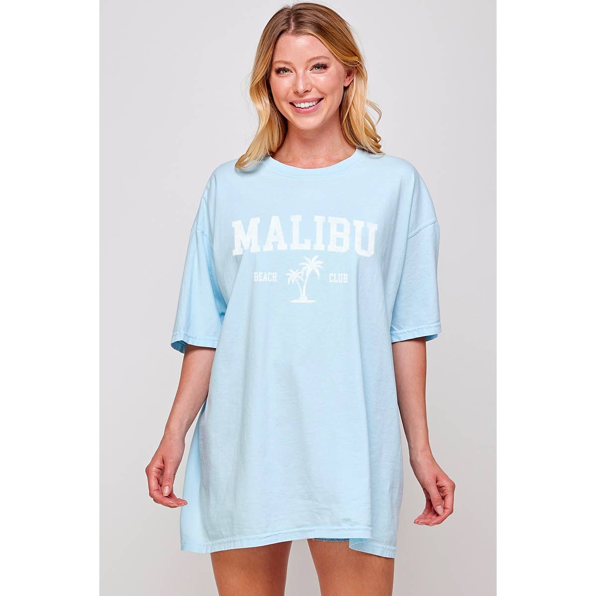 Malibu Beach Club  Graphic Oversized Tee