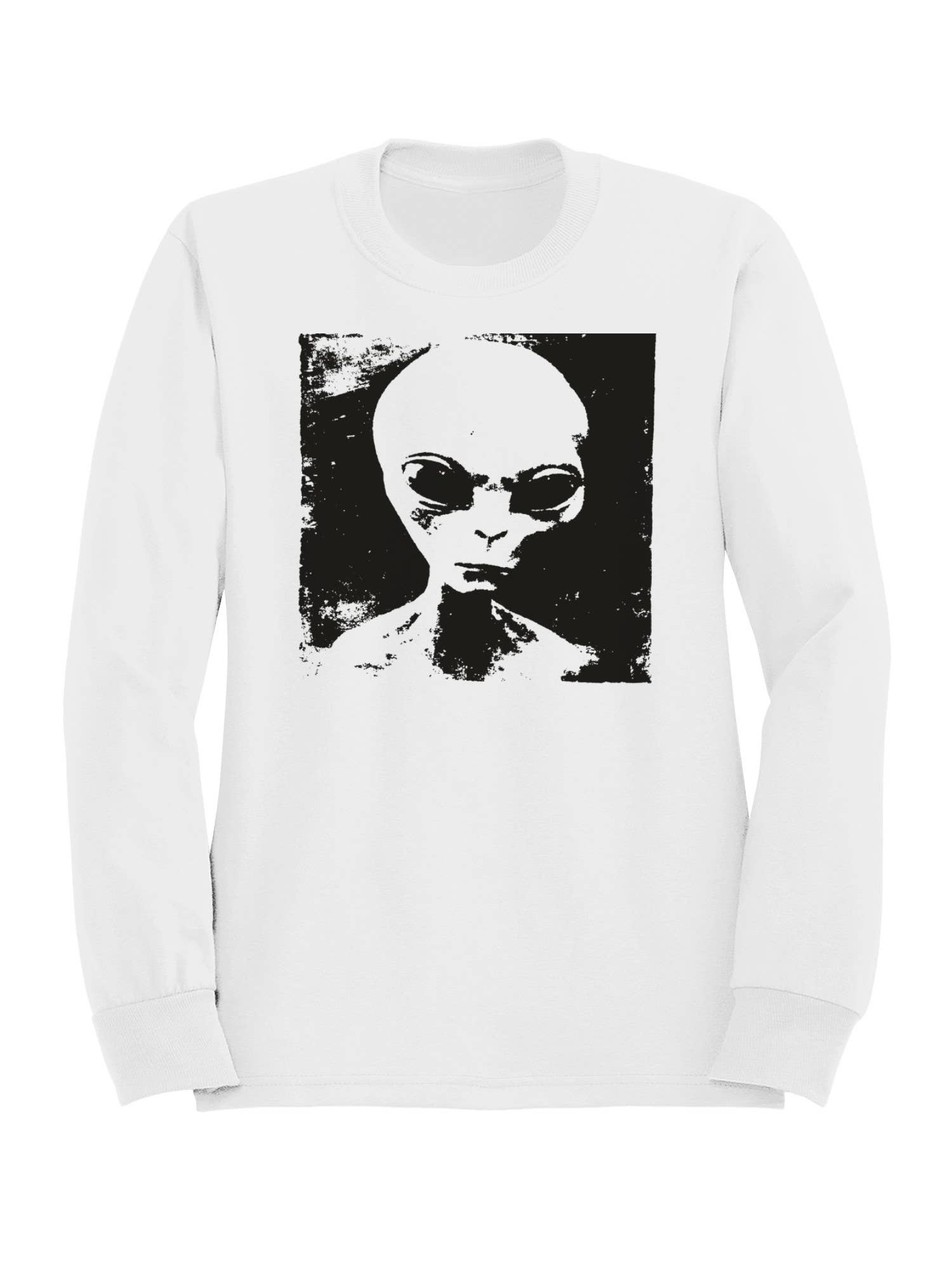 Mysterious Alien Grunge Artwork Men's Sweatshirt