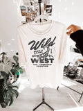 Wild West Vintage Inspired Retro Graphic Tee - Ivory