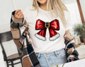 Christmas Coquette Bow - Santa Christmas T-Shirt