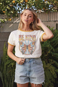 Be Kind Ringer Graphic T-Shirt