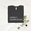 Coffee Camping and Dogs Graphic T-Shirt
