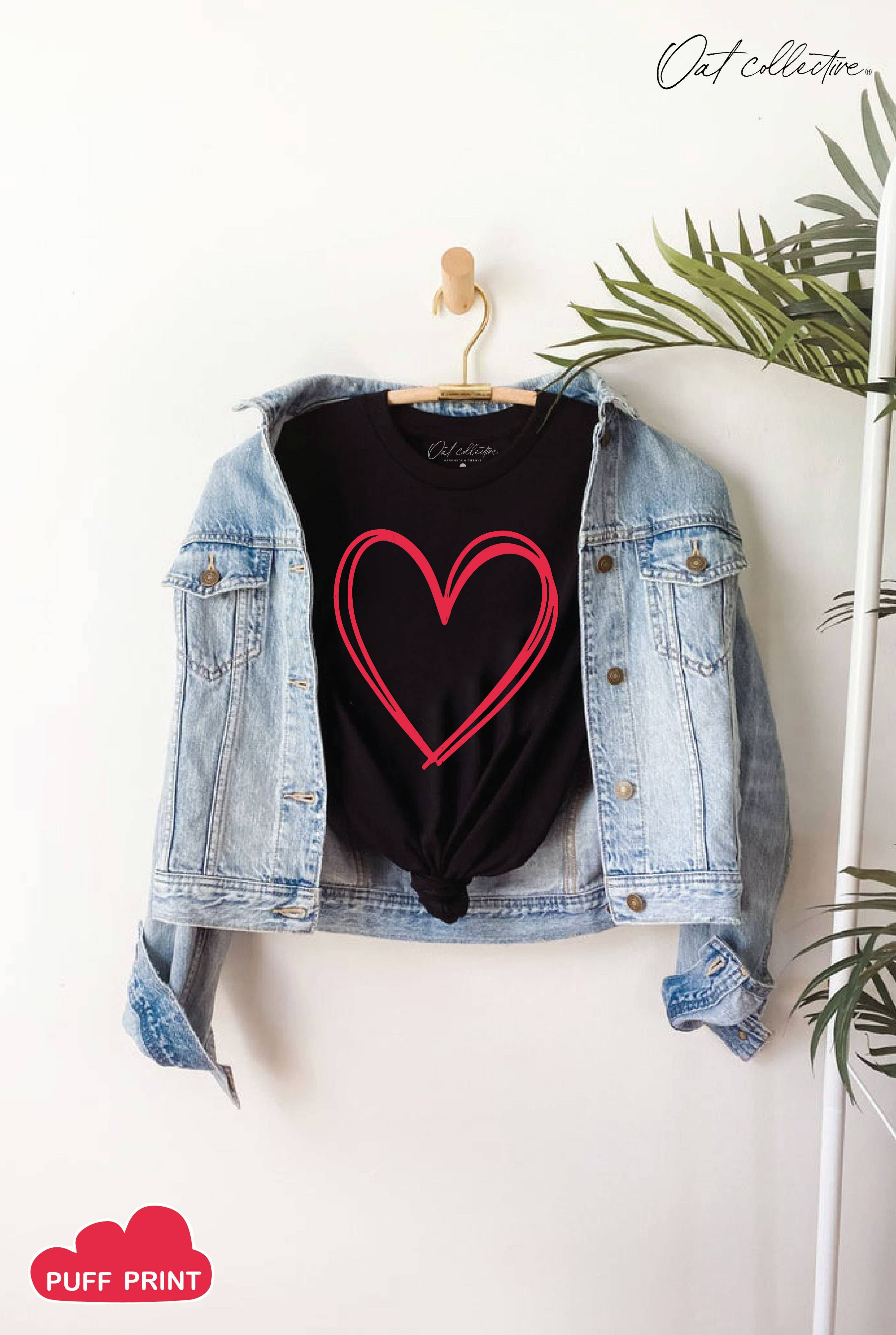 Heart Puff Graphic T-Shirt
