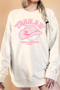 Yee Haw Hat Wild West Oversize Graphix Terry Sweatshirts