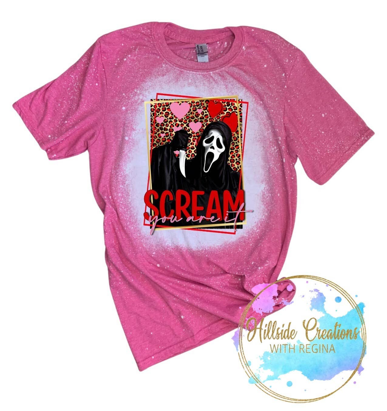 Valentine's Horror Movie - Scream You Are It Bleached Tee