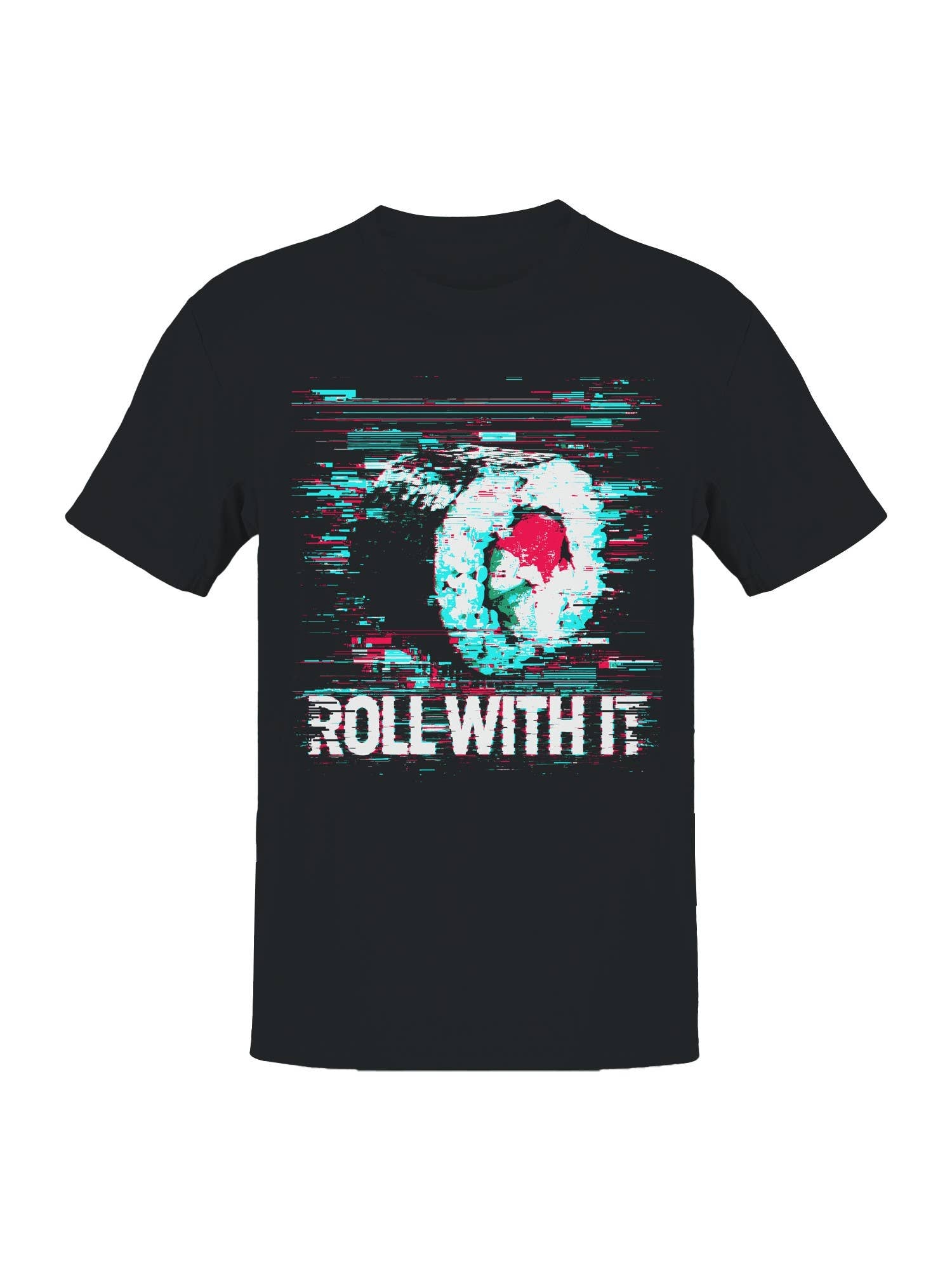 Glitch Sushi Art: Roll with It Men's T-Shirt