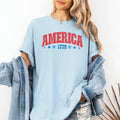 America 1776 Varsity Patriotic USA 4th of July Tshirt