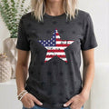 Stars and Stripes, Flag, 4th of July, Star Pattern T-Shirt