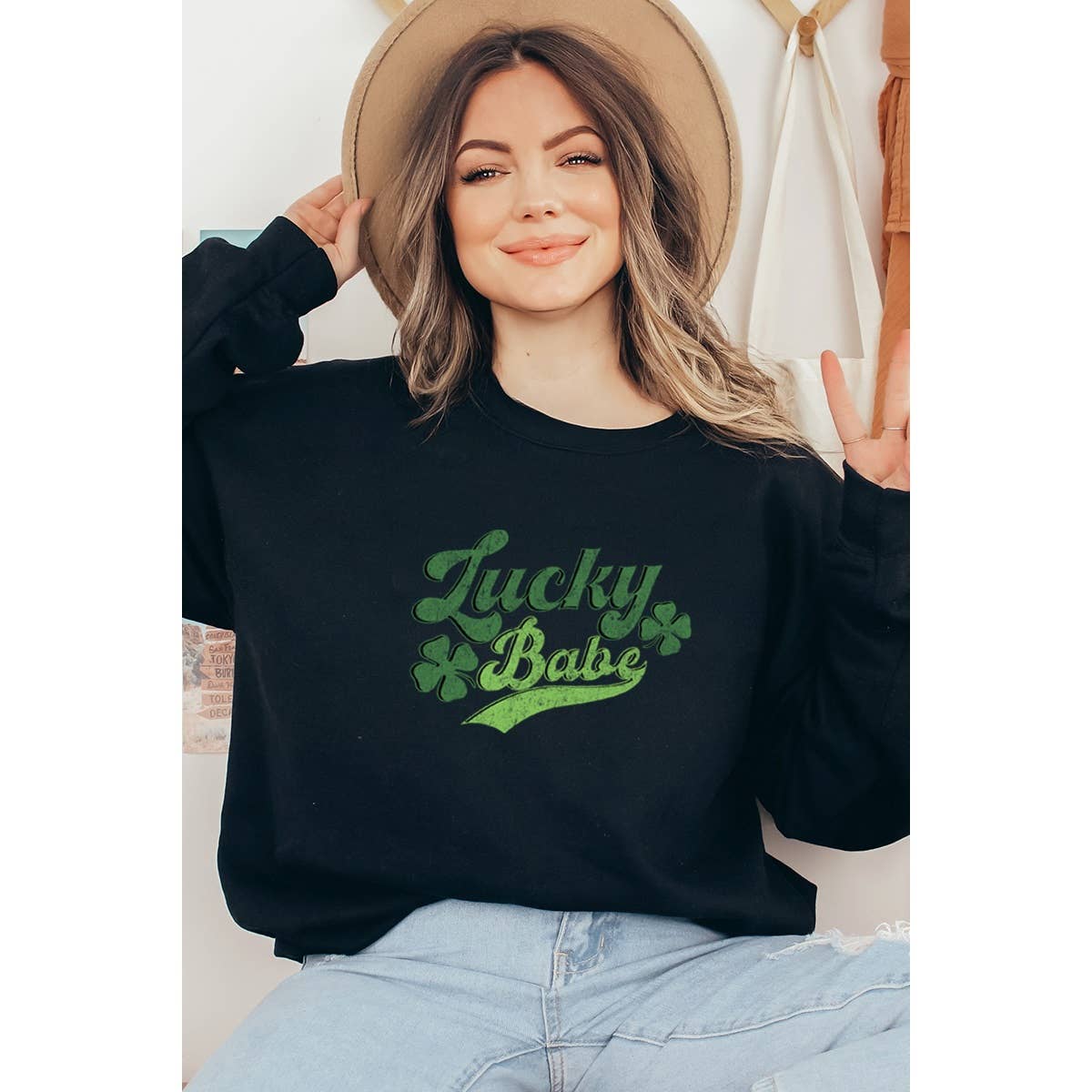 Lucky Babe Graphic Sweatshirts