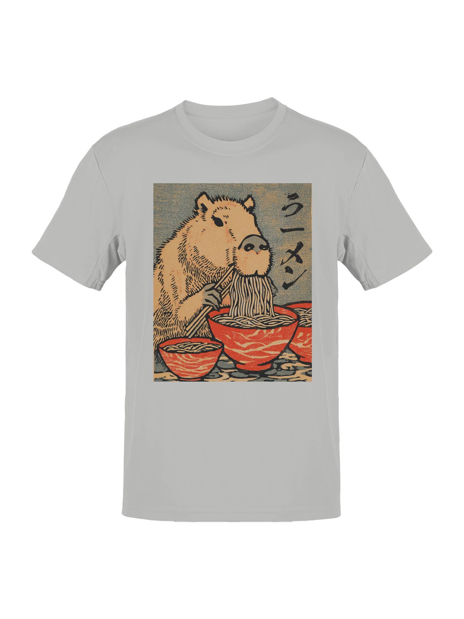Capybara Ramen Delight Artwork Men's T-Shirt