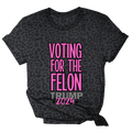 Voting For the Felon Tee - 2680