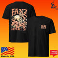 Fishing And Adventure Flower Skull T-shirt