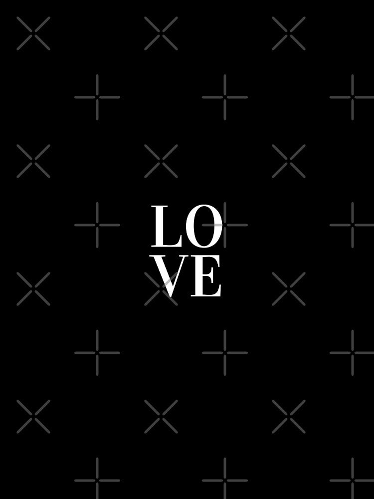 LOVE, Black and White by Magic Love Art Print