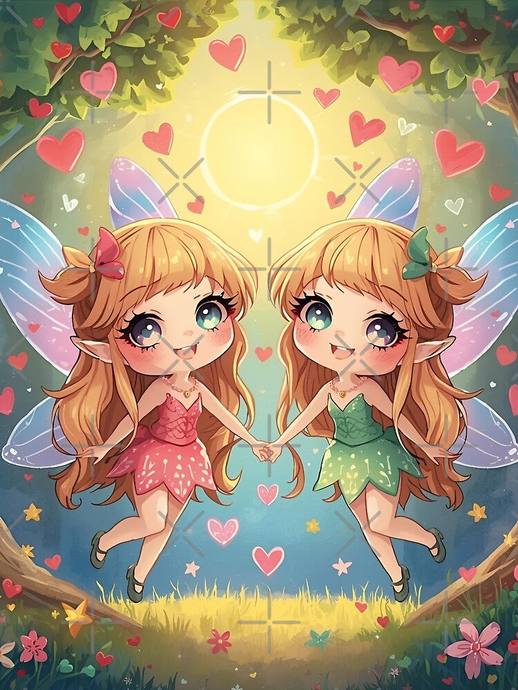 Dancing Fairy Twins by SimonsDesignArt