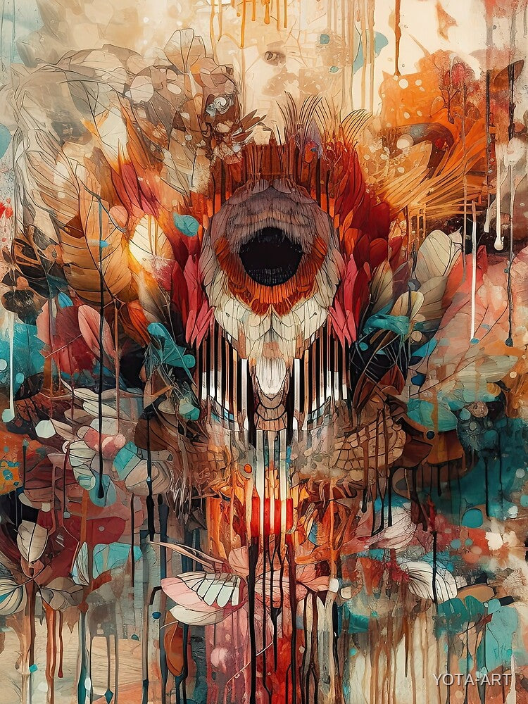 Modern Boho Art. Mesmerising Bohemian Art Painting. 4 by YOTA-ART