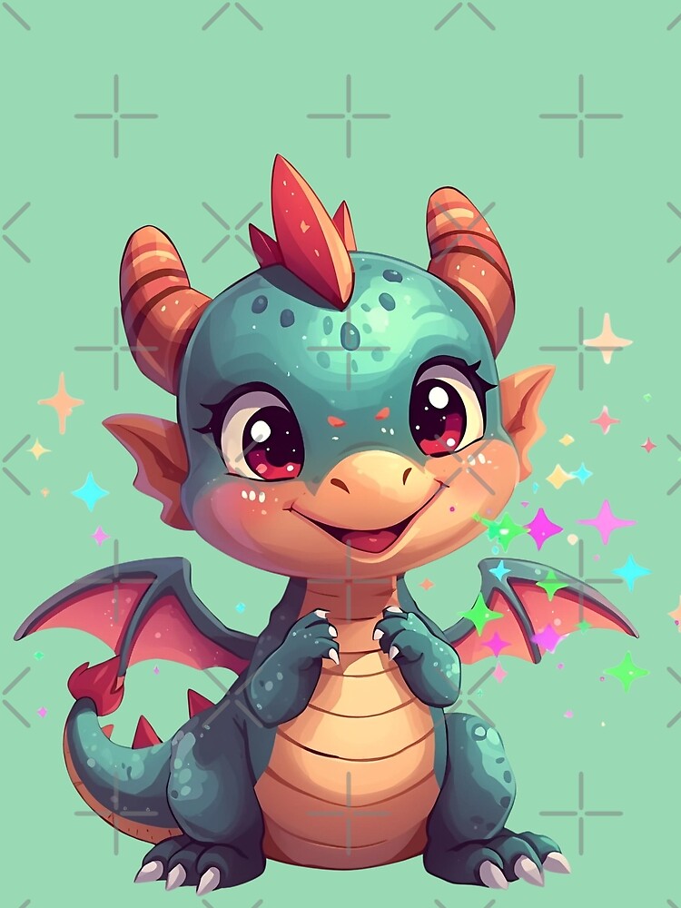 Little baby dragon from the fairytale forest by SimonsDesignArt