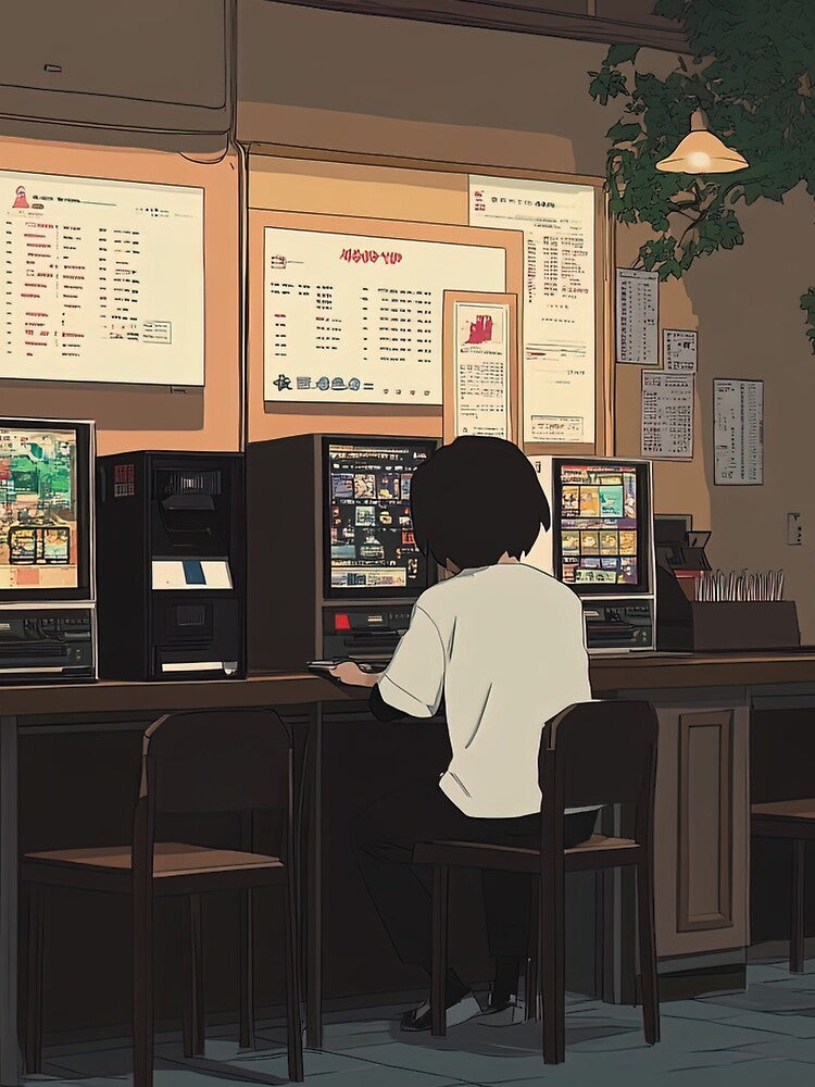Gaming cafe | Anime style by ComicsFactory