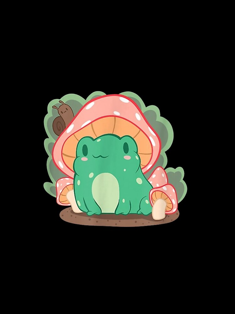 Frog Mushroom Hat Cottagecore Aesthetic by alhociema