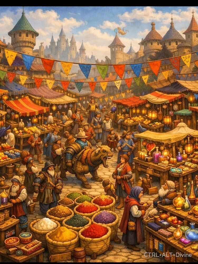 Fantasy Market City by CTRL+ALT+Divine