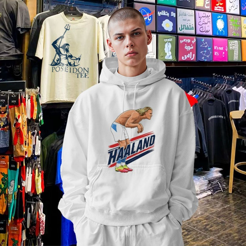 Haaland Cartoon Soccer T-shirt