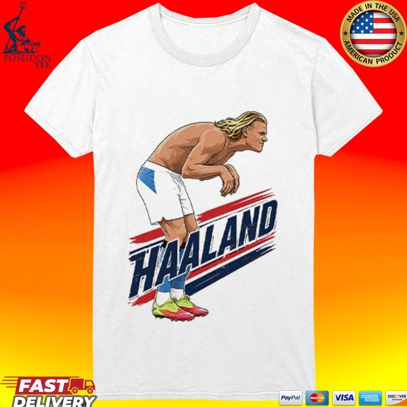 Haaland Cartoon Soccer T-shirt