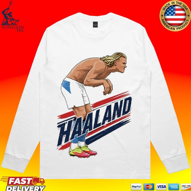 Haaland Cartoon Soccer T-shirt
