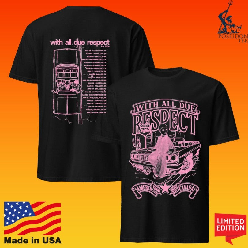 Kwn With All Due Respect Tour Music Fan T-shirt